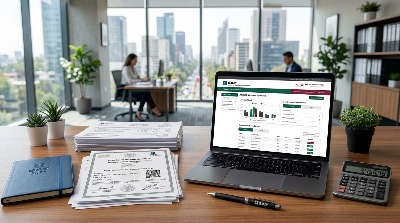 Mesa de trabajo fiscal y portal tributario del SAT en México
